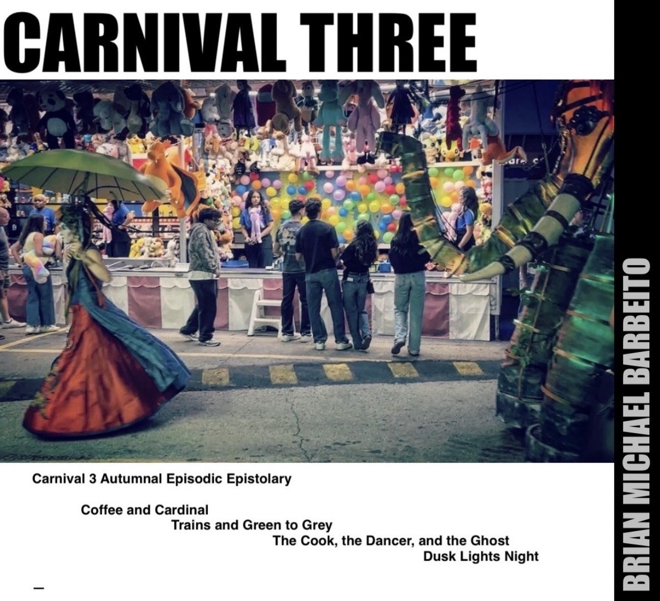 Carnival lights and rides at the metropolitan fairgrounds