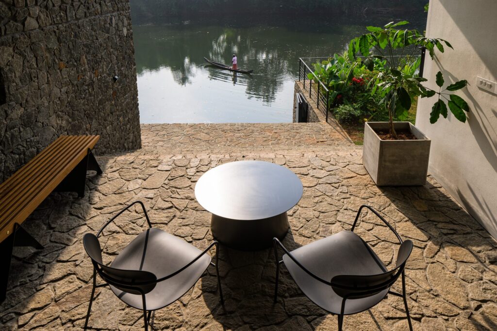 A quiet corner of the riverside patio. Photo: Praveen Mohandas