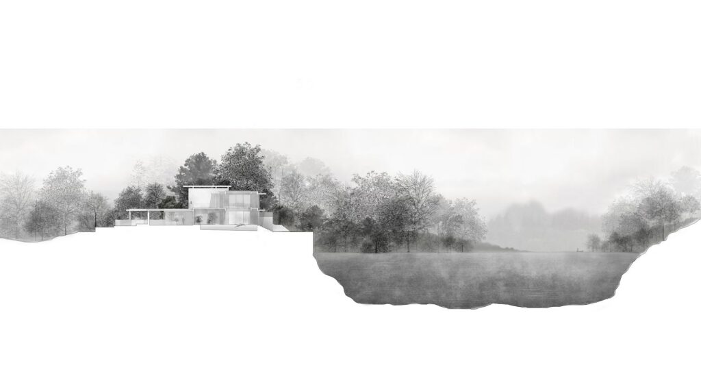 Section through the pool. Drawing: LIJO.RENY.architects