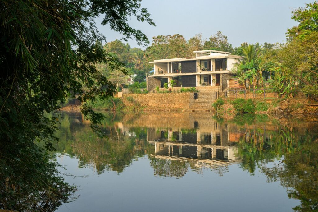 The house seen from across the Manimalayar River. Photo: Praveen Mohandas