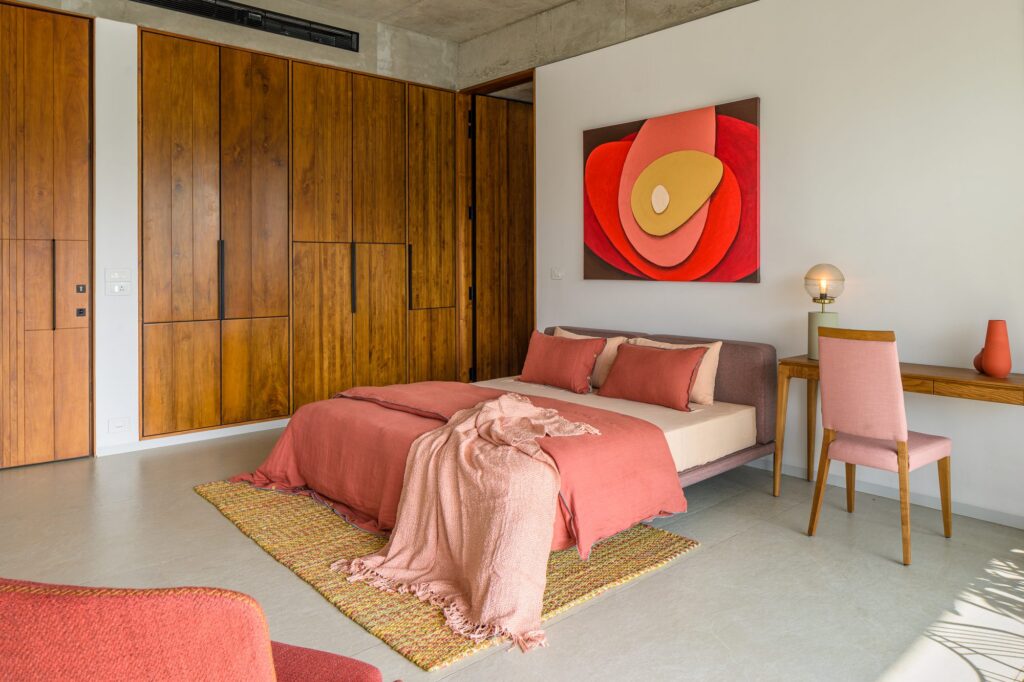 A first-floor bedroom. Photo: Praveen Mohandas