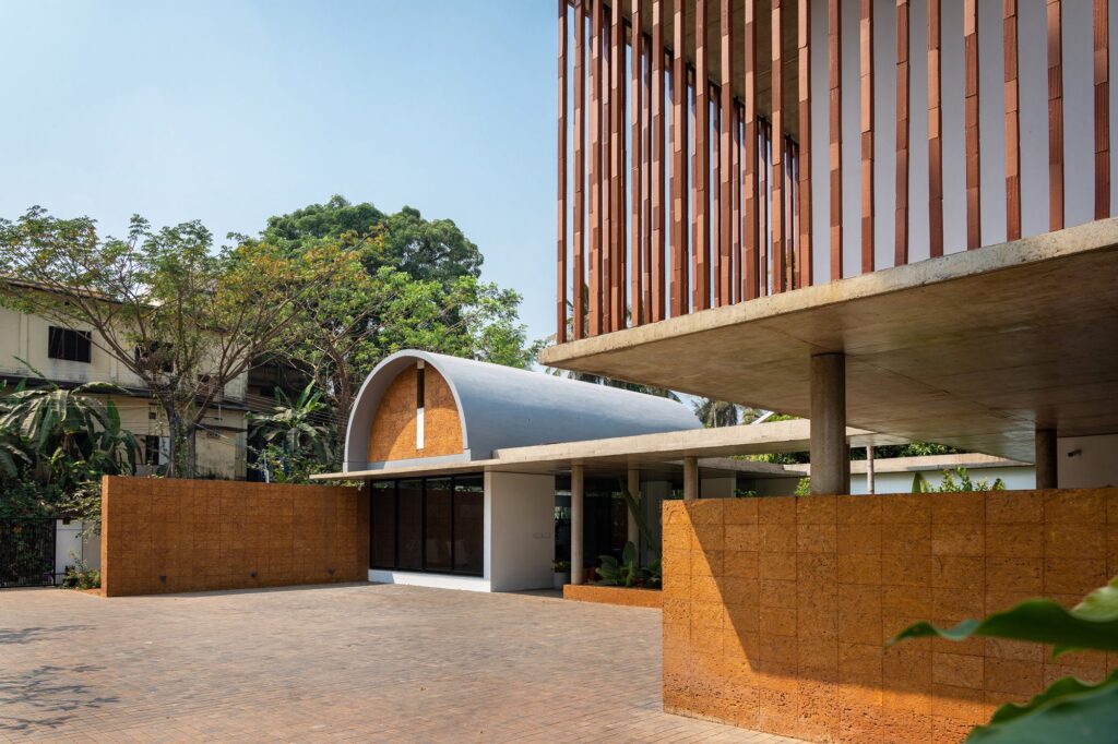 A laterite vault beneath the terracotta-screened upper floor. Photo: Turtle Arts Photography